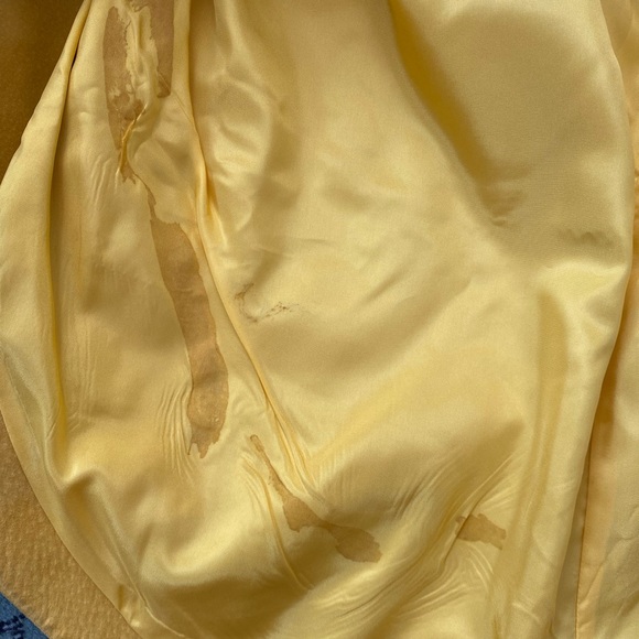 Vintage Danier yellow suede petal skirt - Picture 9 of 14
